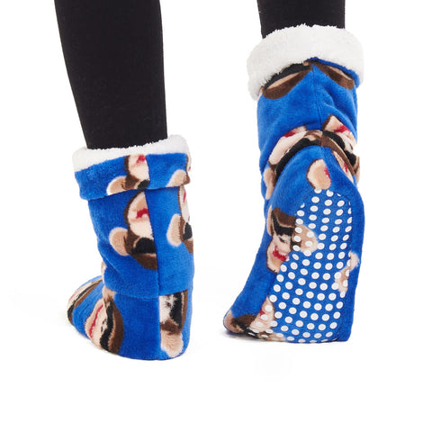 Snuggs Boot Indigo Monkey